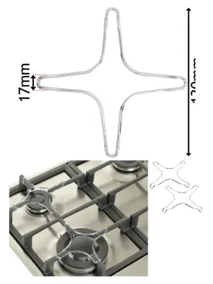 2 x Small 130mm Gas Hob Trivet – Pan Support Stand for Moka Pots