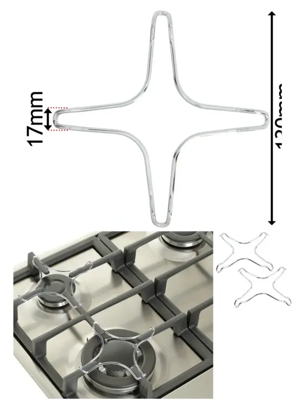 2 x Small 130mm Gas Hob Trivet – Pan Support Stand for Moka Pots