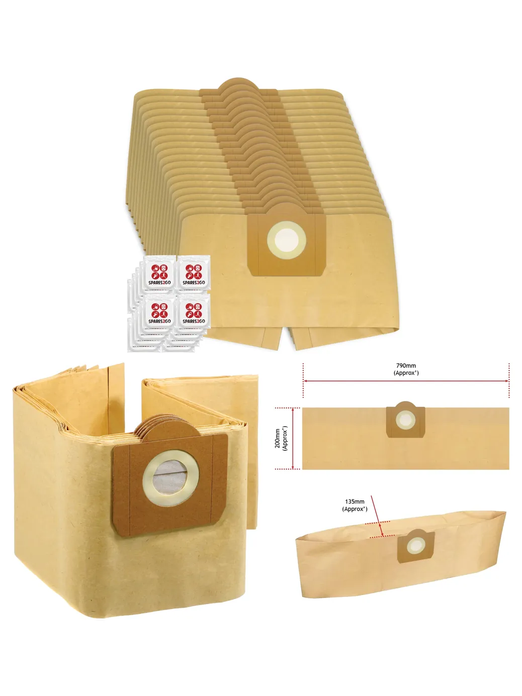 20-Pack Argos ProAction VM1220P Vacuum Dust Bags and Freshener Tabs