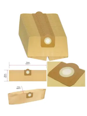 20-Pack DeWalt Wet/Dry Dust Bags for DXV20PA, DXV23PTA, DXV38S