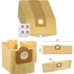 20 Pack Earlex Vacuum Dust Bags for Wet/Dry Combo and Freshener Tabs