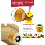 20-Pack Karcher WD3/WD3P/MV3 Wet‑Dry Dust Bags & Filter Cartridge