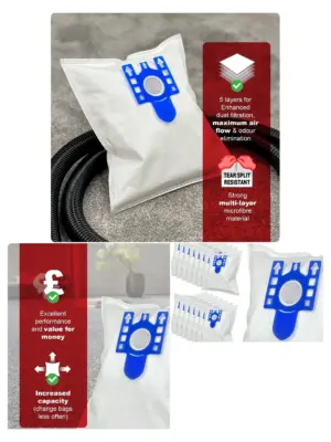 20-Pack Miele Filter Bags for S2111 S5211 C2 C3 – Pet & Blizzard