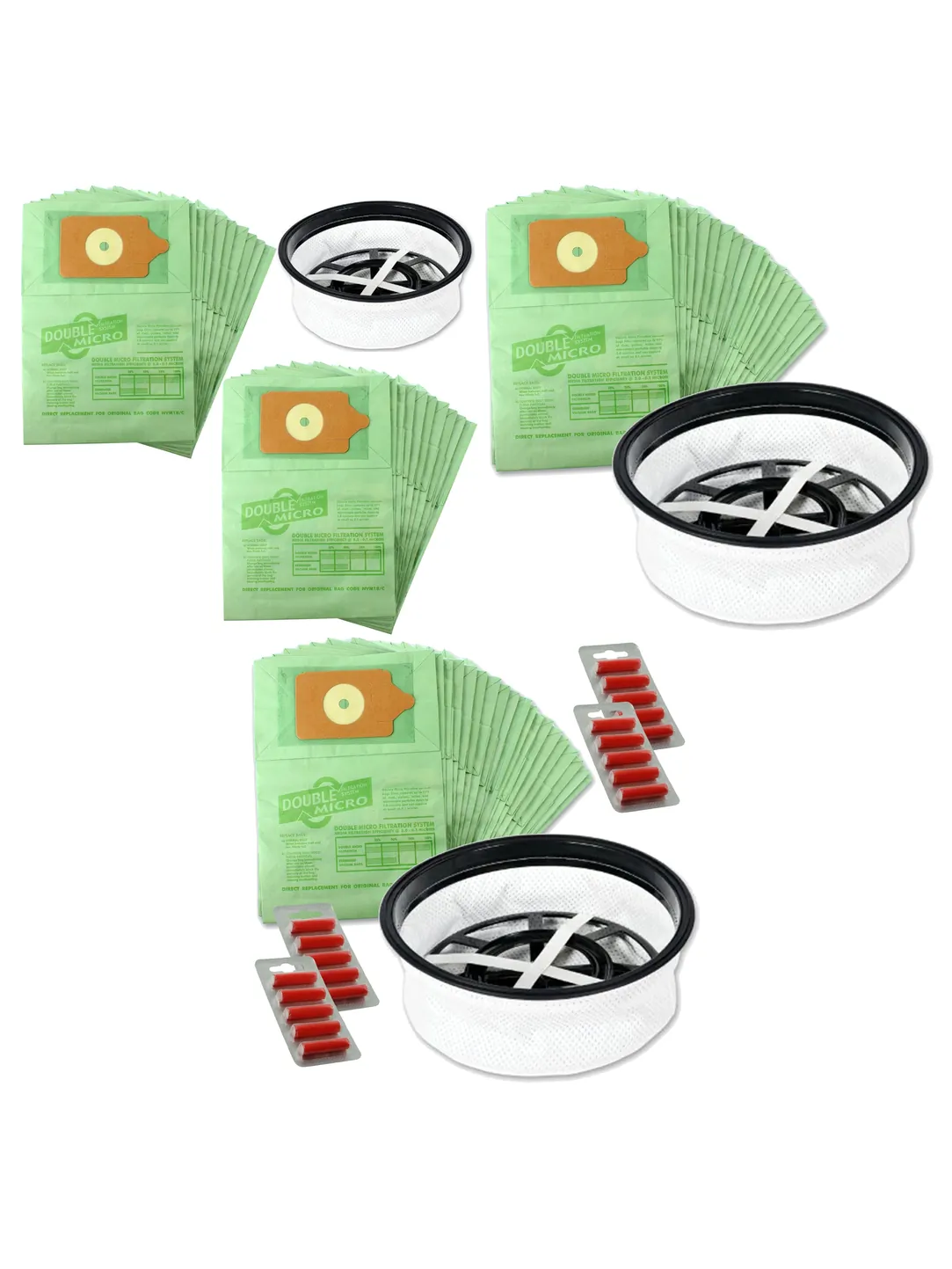 20 Pack Numatic Henry/Hetty/James Vacuum Bags & Filter with Fresheners
