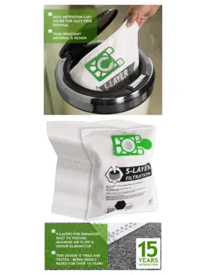 20 Pack Titan TTB671VAC 800W 15L Dry Vacuum Dust Bags