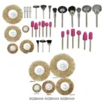 20-Piece Brass Wire Brush & Polishing Kit – 1/4″ 6mm Drill Wheels