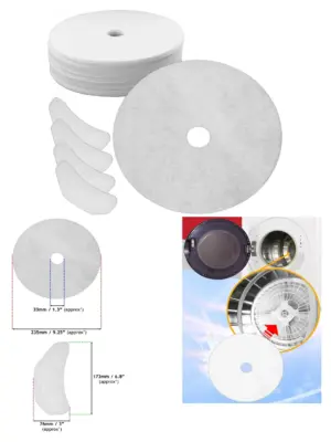 20‑Piece Bush Dryer Cloth Exhaust & Air Intake Filter Kit