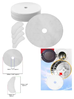 20‑Piece Cloth Dryer Exhaust & Intake Filters for Teknix TKDV25/71