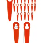 20 Plastic Replacement Blades for STIHL FSA 45 Cordless Grass Trimmer