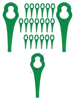 20 Plastic Trimmer Blades for GTech ST01, ST02 & ST20