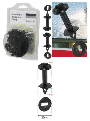 20 PVC Clips for Greenhouse Bubble Wrap Insulation & Shading