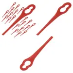 20 Red Plastic Blades for B&Q 18V Cordless MGT18 Strimmer/Trimmer