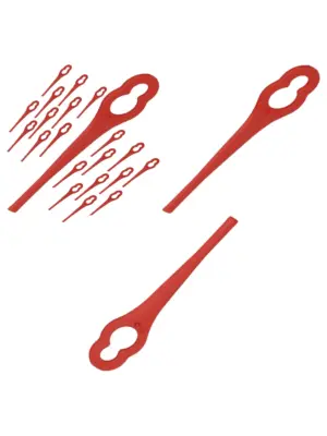 20 Red Plastic Blades for OZITO GTR‑250, LGT‑018 & LGT‑118 Trimmers