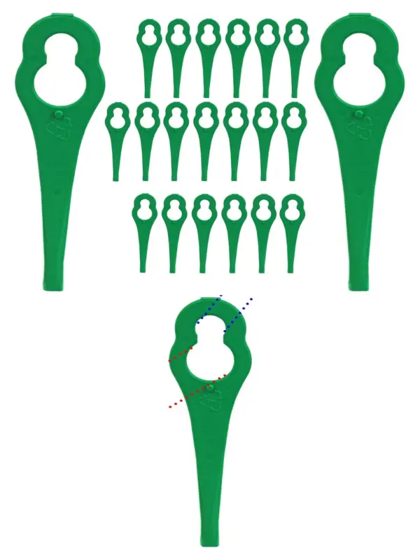 20 Replacement Blades for Qualcast Easi-Lite HoverSafe TrimLite Mowers