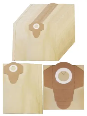 20 Replacement Dust Bags for Clarke Draper 30L Wet/Dry Vacuum VB182