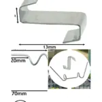 200 Pack Greenhouse Spring Wire Glazing Clips – W & Z Overlap Clamps