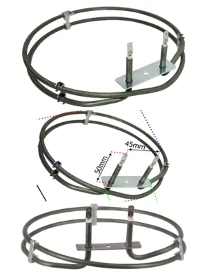 2000W 2‑Turn Heating Element for Richmond Sterling Fan Oven