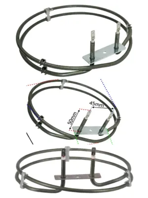 2000W Dual Heating Element Replacement for Lamona Fan Oven