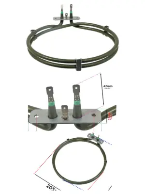 2000W Fan Oven Element – Fits Electriq EQBIO3S/EQBIO4S/EQEC3W50