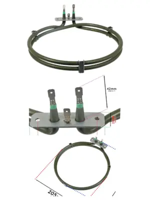 2000W Fan Oven Element – Fits Logik LBFANB20/LBFANX20/LMF65SSTDN