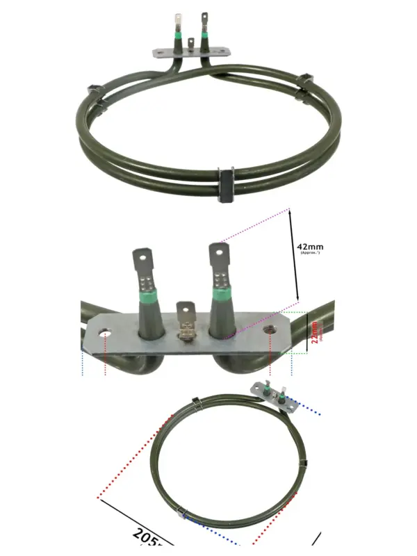 2000W Fan Oven Element – Fits Logik LBFANB20/LBFANX20/LMF65SSTDN