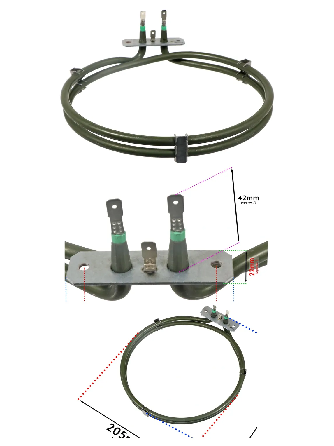 2000W Fan Oven Element for Rangemaster AGA Cookers Fits ARL60 CLAS60