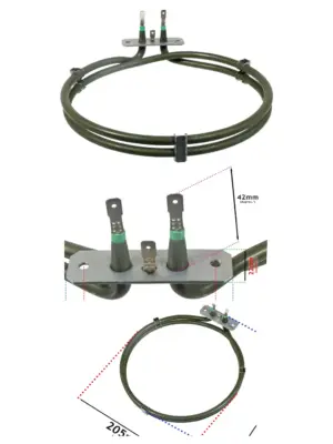 2000W Fan Oven Element – Replacement for Montpellier MDC500/600 & MTC60