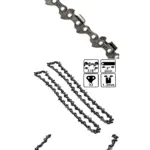 20cm Titan Chainsaw Bar with 8‑Pitch Saw Chain-2 Pack
