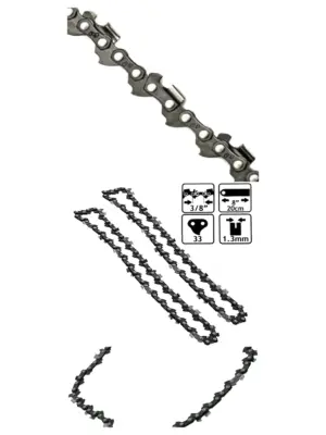 20cm Titan Chainsaw Bar with 8‑Pitch Saw Chain-2 Pack
