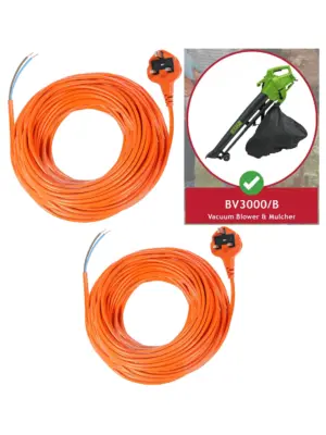 20m 230V Extension Cable for Draper BV3000 Garden Vacuum & Leaf Blower