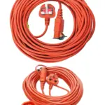 20m Extension Power Cord with Plug for Flymo Garden Vacuum Leaf Blower