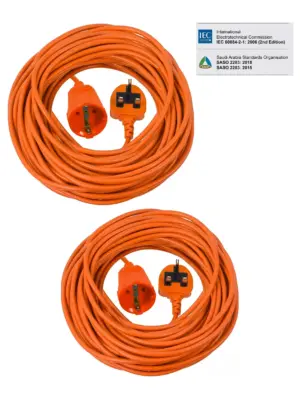 20m Extra Long Power Cable UK Plug for MCGREGOR MEH1533A Lawn Mower