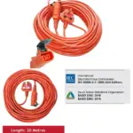 20m Flymo Cable with Lead Plug for Lawn Mower & Hedge Trimmer