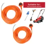 20m Garden Extension Cable with Lead Plug – fits strimmers & mowers