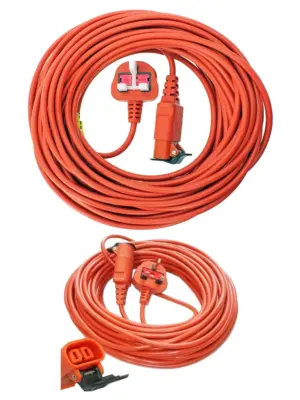 20m Power Extension Cable with Plug for Flymo Lawn Mower