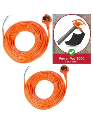 20m Power Lead Cable for Flymo Power Vac 3000 Garden Vacuum