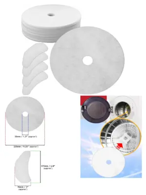 20pcs Cloth Dryer Exhaust & Intake Filter Kit for MTD25P/MTD25S