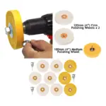 21‑Piece Metal Polishing Kit – Buffing Wheels & Compound for Drill