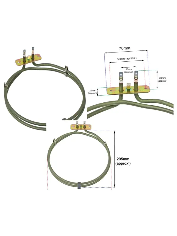 2100W Beko Fan Oven & Cooker Heating Element Spare Part