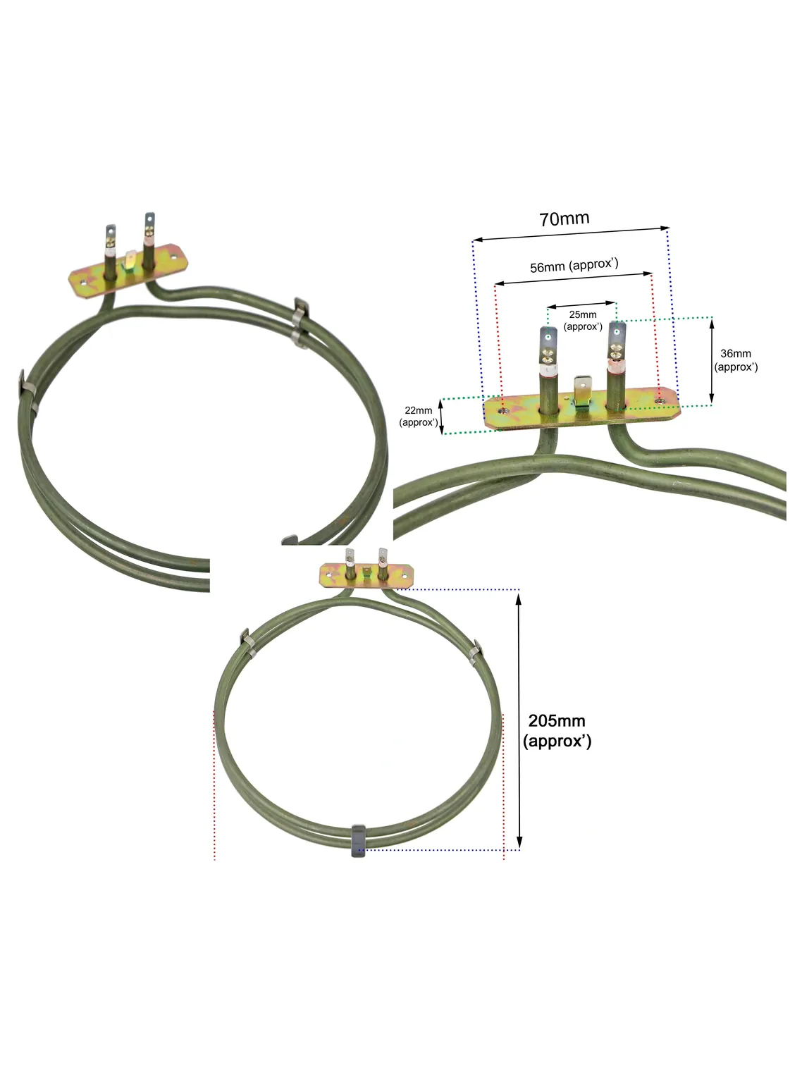 2100W Beko Fan Oven & Cooker Heating Element Spare Part