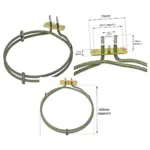2100W Heating Element for Caple C2230/C2233/C2233BK/C2236 Fan Oven