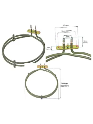 2100W Heating Element for Caple C2230/C2233/C2233BK/C2236 Fan Oven