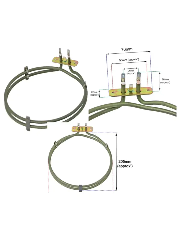 2100W Heating Element for Caple C2230/C2233/C2233BK/C2236 Fan Oven