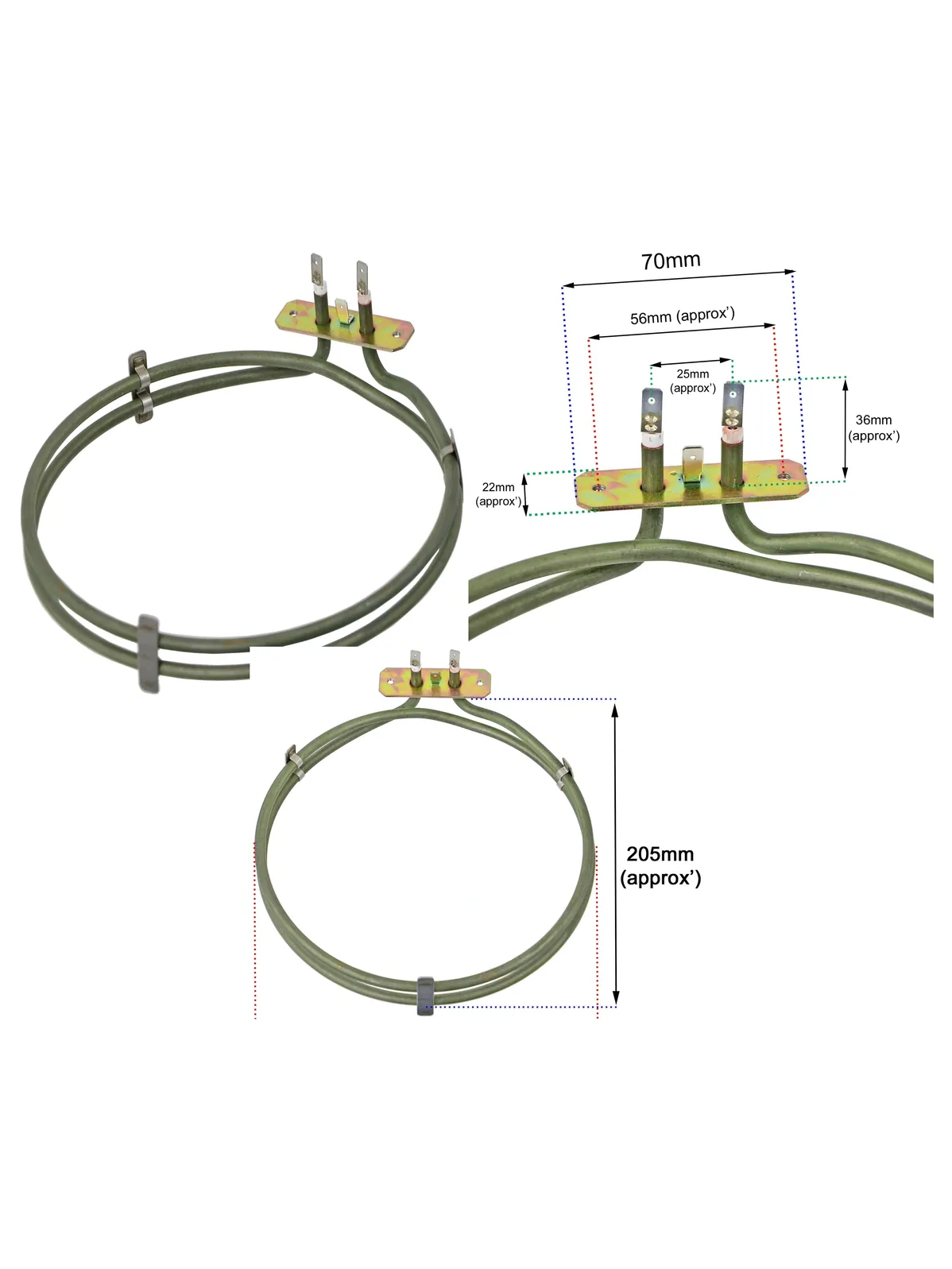 2100W Heating Element for Caple C2230/C2233/C2233BK/C2236 Fan Oven