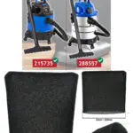 22cm Foam Filter Sleeve for Wickes 20L 1250W Wet‑Dry Vacuum Cleaner