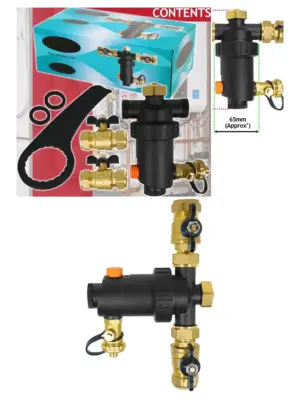22mm Mini Magnetic Inline Boiler Filter for Central Heating Pipe
