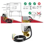 22mm Motorised 2-Port Zone Valve for Honeywell V4043 Boiler Heating