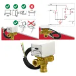 22mm Motorized Mid-Position 3-Port Valve – Fits Honeywell V4073A