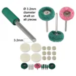 23-Piece 3.2mm Buffing Polishing Drill Bit Set Fine Grinding Wheels