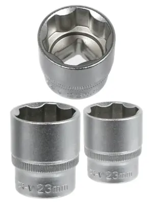 23mm Metric 6-Point Square Drive Socket 1/2" for CR-V Wheel Nuts